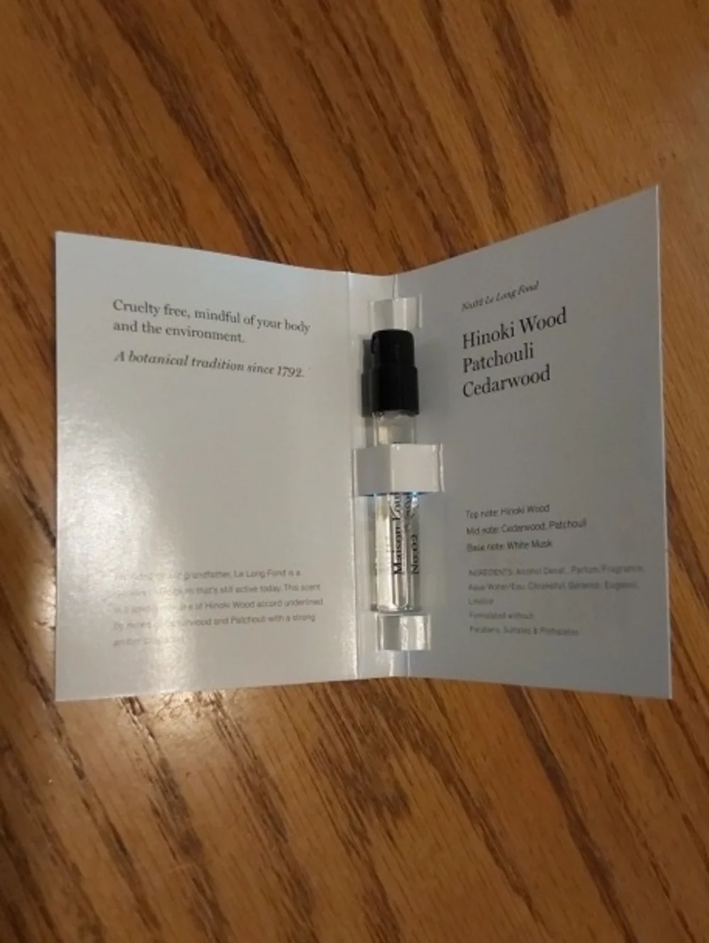 Le Labo Maison Louis Marie No.02 Sample
